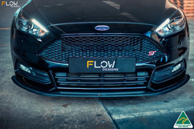 FLOW Designs  MK3.5 Focus ST (Facelift) Front Lip Splitter Extensions (Pair) - MODE Auto Concepts