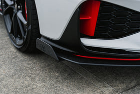 FLOW Designs  i30N Hatch PDE V6 FL2 2025 Front Lip Splitter Winglets (Pair) - MODE Auto Concepts