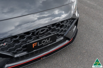 FLOW Designs  i30N Fastback PD FL 2022+ Front Lip Splitter & Reinforcement Brackets - MODE Auto Concepts