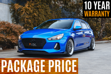 FLOW Designs  i30 SR Hatch (2017-2018) Full Lip Splitter Set - MODE Auto Concepts