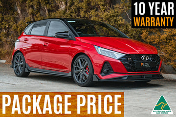 FLOW Designs  i20 N BC3 Pre-Facelift Full Lip Splitter Set - MODE Auto Concepts