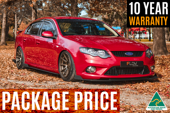 FLOW Designs  MK1 Falcon FG Full Lip Splitter Set - MODE Auto Concepts