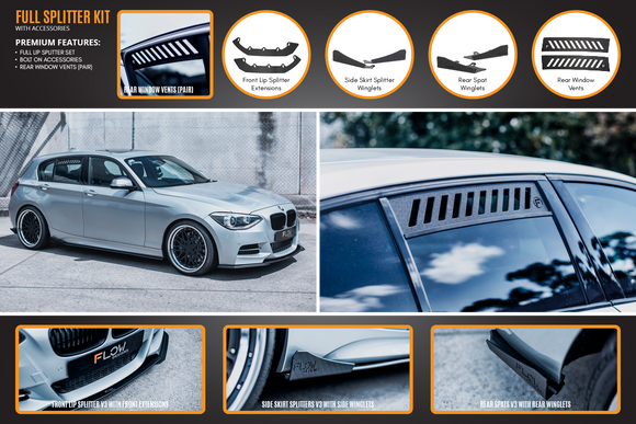 FLOW Designs  F20 Pre LCI M135 Full Lip Splitter Set - MODE Auto Concepts