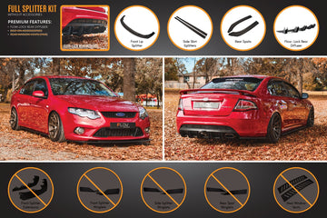 FLOW Designs  MK1 Falcon FG Full Lip Splitter Set - MODE Auto Concepts