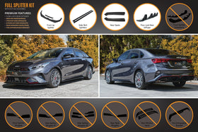 FLOW Designs  Cerato GT Sedan FL Full Lip Splitter Set - MODE Auto Concepts