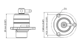 Turbosmart Kompact BOV Blow Off Valve Shortie Dual Port - MODE Auto Concepts