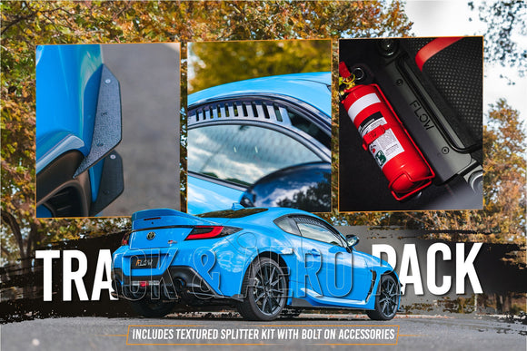 FLOW Designs  GR86 ZN8 Full Lip Splitter Set (TEXTURED BLACK) - MODE Auto Concepts