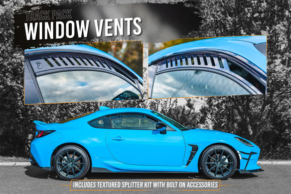 FLOW Designs  GR86 ZN8 Full Lip Splitter Set (TEXTURED BLACK) - MODE Auto Concepts