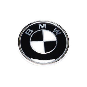 Emblex BMW Style Stealth Black / White Trunk Badge Emblem 74mm for BMW 1 2 3 4 5 6 7 8-Series 1M M2 M3 M4 M5 M6 M8 - MODE Auto Concepts