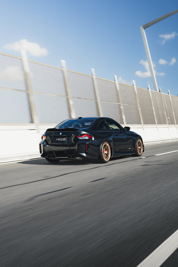 Exon Gloss Black M Performance Style Side Winglet Splitters for BMW M2 G87 - MODE Auto Concepts