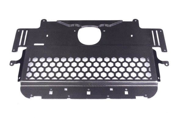 Carbon Pre-Preg Oil Cooler Skid Plate Guard Kit for BMW M3 G80 G81 M4 G82 G83 & M2 G87 - MODE Auto Concepts
