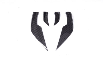 Carbon Pre-Preg V Style Front Bumper Canards for BMW M3 G80 G81 M4 G82 G83 - MODE Auto Concepts