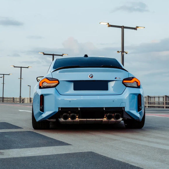 Carbon Pre-Preg V Style Trunk Lip Spoiler for BMW M2 G87 & 2-Series G42 - MODE Auto Concepts