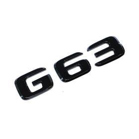 Emblex Gloss Black G63 Trunk Badge Emblem for Mercedes-Benz AMG G63 W463 - MODE Auto Concepts