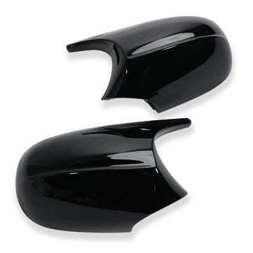 Exon Gloss Black M Performance Style Replacement Mirror Cap Cover for BMW 1/3-Series E87 E82 E88 & E90 E91 E92 (Pre-LCI) - MODE Auto Concepts