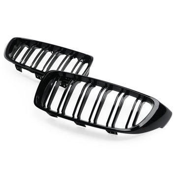 Exon Gloss Black M3/M4 Style Twin Slat Grille for BMW 4-Series F32 - MODE Auto Concepts