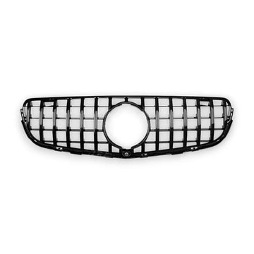 Exon Gloss Black Panamericana GT Style Grille for Mercedes Benz GLC-Class & GLC43 GLC63 AMG X253 C253 Facelift (20-22) - MODE Auto Concepts