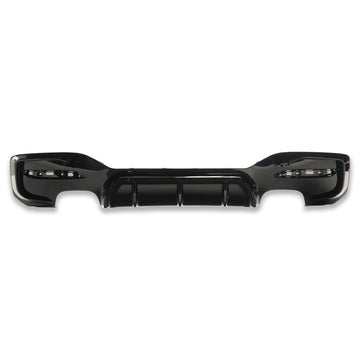 Exon Gloss Black Rear Diffuser w. Quad Outlet for BMW 1-Series M135i LCI & M140i F20 M-Sport - MODE Auto Concepts