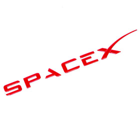 Emblex Tesla Style Gloss Red Rear Badge Space X Emblem for Tesla Model S 3 X Y - MODE Auto Concepts