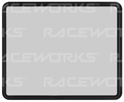 Motorsport Australia CAMS Approved Track Day White Door Number Box (suits 280mm numbers) Sticker / Decal
