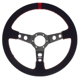 Motorsport Steering Wheel 196 Black Suede 350mm Deep Dish