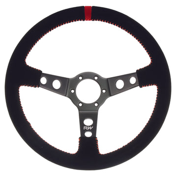 Motorsport Steering Wheel 196 Black Suede 350mm Deep Dish