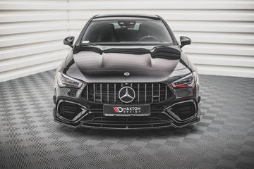 Maxton Design Front Splitter V.2 suit suit Mercedes Benz CLA45 AMG w. Aero C118 - MODE Auto Concepts