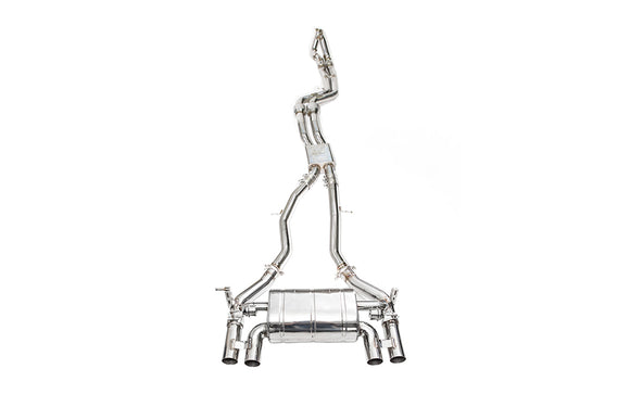 iPE - Valvetronic Exhaust System w/ Ti Blue Tips suit BMW M3 F80 & M4 F82/F83 (2014-2020) - MODE Auto Concepts