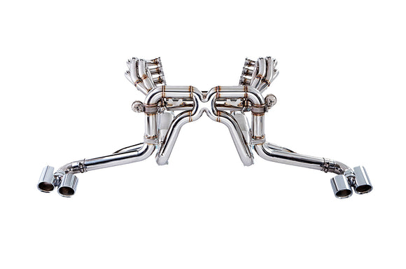 iPE - Valvetronic Muffler w/ Ti Blue Tips suit Ferrari 430 (2004-2009) - MODE Auto Concepts