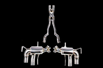 iPE - Cat Bypass Pipe + X-Pipe + Valvetronic Exhaust System w/ OBD Remote & Chrome Tips suit Ferrari 812 Superfast (2017-Current) - MODE Auto Concepts