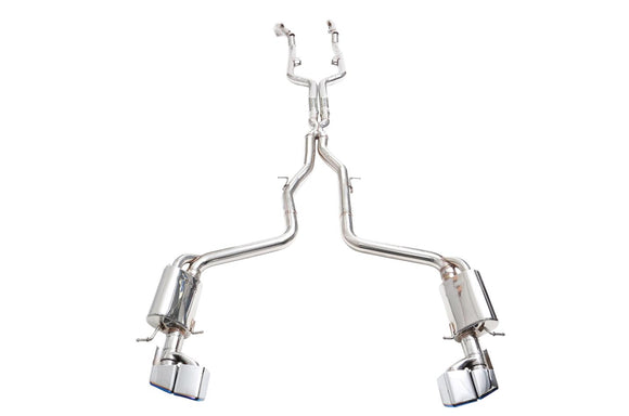 iPE - Valvetronic Exhaust System w/ Wired Remote & Ti Blue Tips suit Mercedes Benz CLS63 (C218/X218) (2011-2017) - MODE Auto Concepts