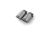 tail pipe set 2 tail pipes Ø 84 mm angled, with adjustable spherical clamp connection