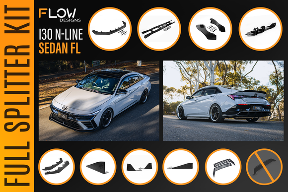 Hyundai CN7 V2 i30 N-Line Sedan FL 2025 - Full Lip Splitter Set - MODE Auto Concepts