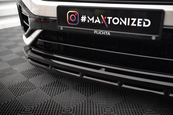 Maxton Design Front Splitter for V.1 Volkswagen T-Roc R / R-Line Mk1 Facelift