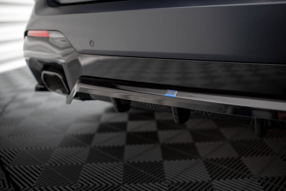 Maxton Design Rear Splitter (with vertical bars) BMW X3 M-Pack G01 Facelift