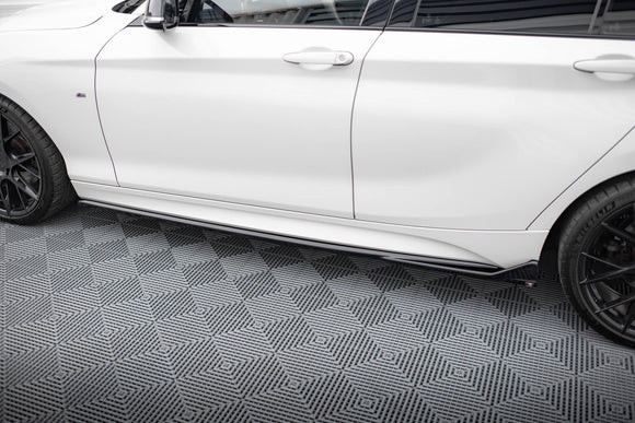 Maxton Design Side Skirts Diffusers V.3 CSL Look BMW 1 M-Pack / M140i F20 Facelift