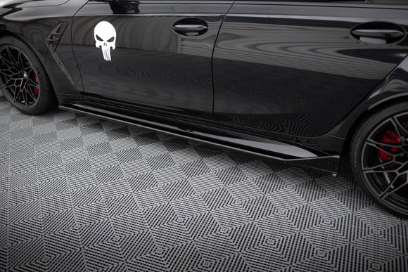 Maxton Design Side Skirts Diffusers V.3 CSL Look BMW M3 G80