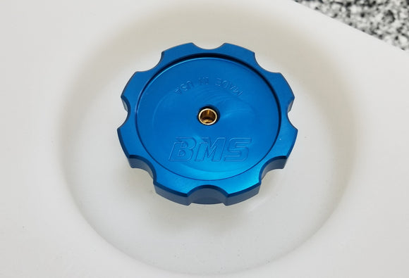 Burger 9874457870 image 5 of 7: BMS Billet Water/Methanol Injection (WMI) Tank Cap with Safety Check Valve