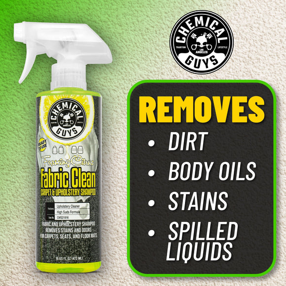 Chemical Guys  Foaming Citrus Fabric Clean Carpet & Upholstery Shampoo - MODE Auto Concepts