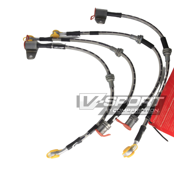 Goodridge Braided Brake Line Kit – VW Golf Mk5 Mk6 R32 Stainless