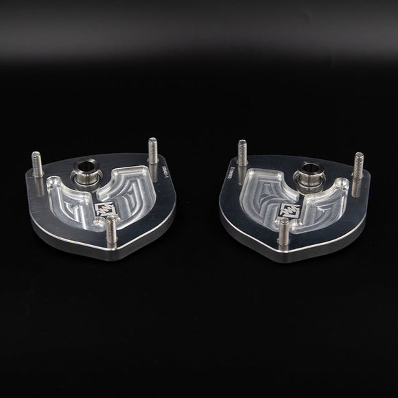 Suspension Secrets Camber Caster Plate Top Mounts - Porsche 981 / 718 Cayman GT4 - MODE Auto Concepts