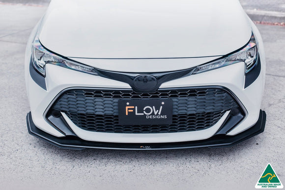 FLOW Designs  Corolla MZEA12R/ZWE211R 2018-2022 Front Lip Splitter Extensions (Pair) - MODE Auto Concepts