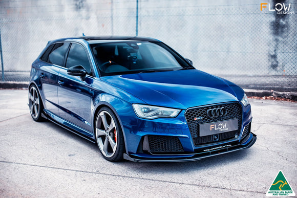 FLOW Designs  RS3 8V Sportback (Pre-Facelift) Side Skirt Splitter Winglets (Pair) - MODE Auto Concepts