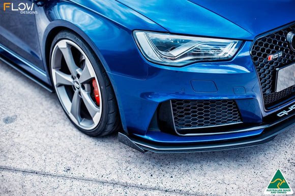 FLOW Designs  RS3 8V Sportback (Pre-Facelift) Front Lip Splitter V3 - MODE Auto Concepts