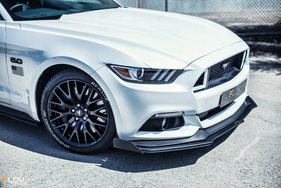 FLOW Designs  GT Mustang S550 FM Front Lip Splitter - MODE Auto Concepts