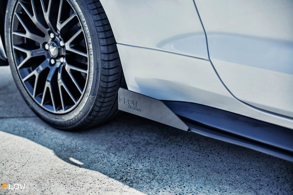 FLOW Designs  GT Mustang S550 FM Side Skirt Splitters (Pair) - MODE Auto Concepts