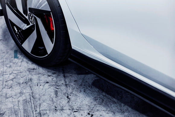 FLOW Designs  MK8 Golf GTI Side Skirt Splitters (Pair) - MODE Auto Concepts