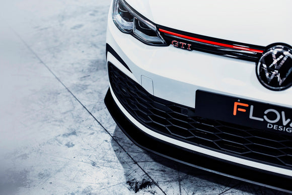 FLOW Designs  MK8 Golf GTI Front Lip Splitter & Bumper Reinforcement Plate - MODE Auto Concepts