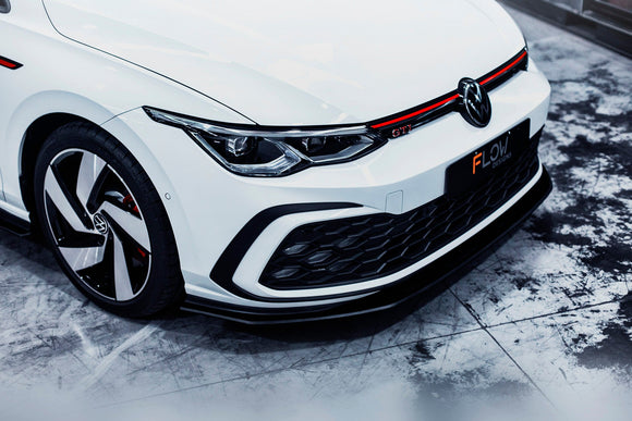 FLOW Designs  MK8 Golf GTI Front Lip Splitter & Bumper Reinforcement Plate - MODE Auto Concepts