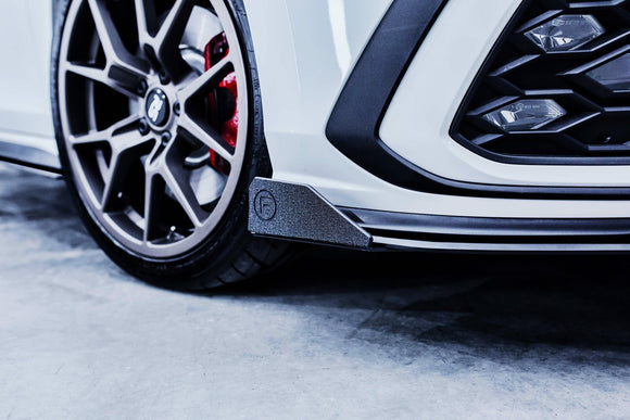 FLOW Designs  MK8 Golf GTI Front Lip Splitter & Bumper Reinforcement Plate - MODE Auto Concepts